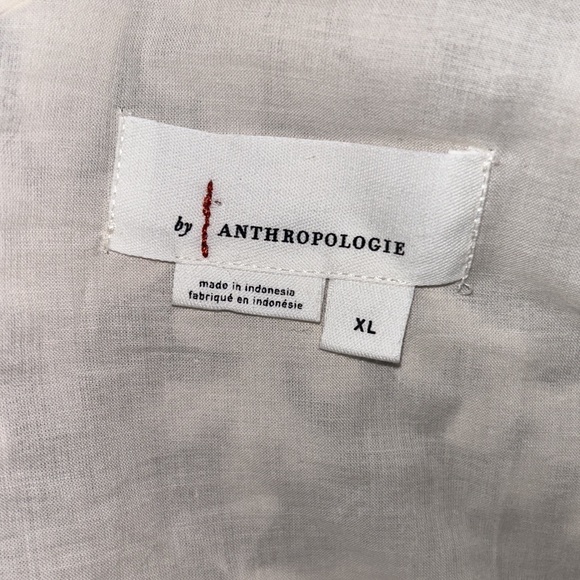 NWOT Anthropologie Textured Ivory Mesh Lace Off The Shoulder Top Blouse - XL - Picture 12 of 16